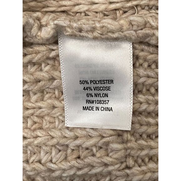 Worthington PLUS XXL Cable Knit Turtleneck Oversized Pullover Sweater Preppy NWT - Picture 8 of 9